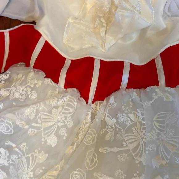 Disney Parks Mary Poppins Elegant Red and White Kids Costume w/matching Hat - Picture 4 of 14